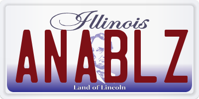 IL license plate ANABLZ