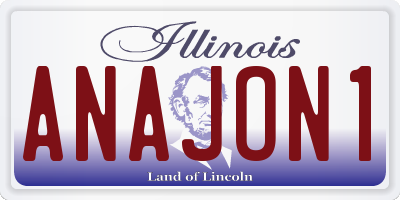 IL license plate ANAJON1