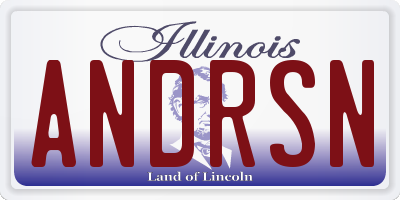 IL license plate ANDRSN