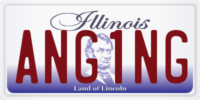 IL license plate ANG1NG