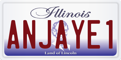 IL license plate ANJAYE1