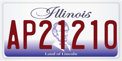 IL license plate AP21210