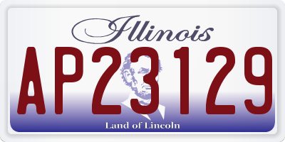 IL license plate AP23129