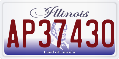 IL license plate AP37430