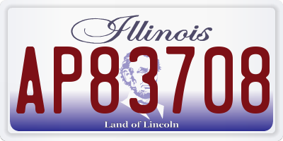 IL license plate AP83708