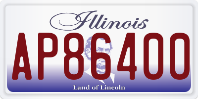 IL license plate AP86400