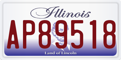 IL license plate AP89518