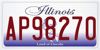 IL license plate AP98270