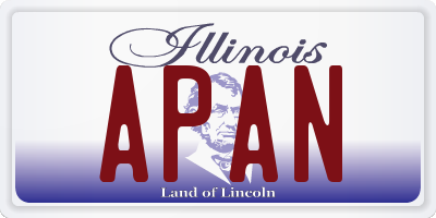 IL license plate APAN