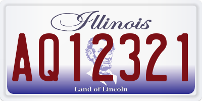 IL license plate AQ12321