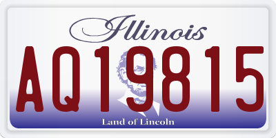 IL license plate AQ19815