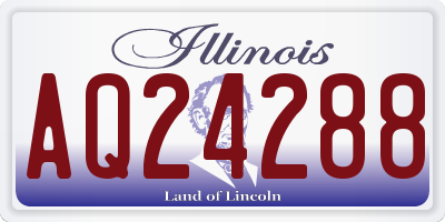 IL license plate AQ24288