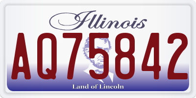 IL license plate AQ75842