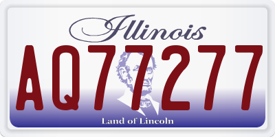 IL license plate AQ77277