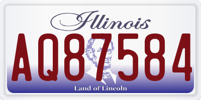 IL license plate AQ87584