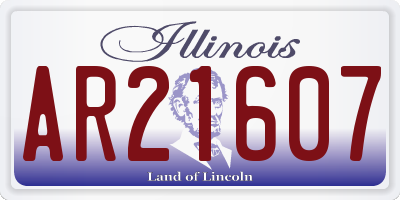 IL license plate AR21607