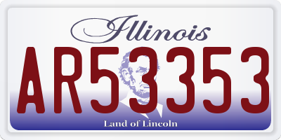 IL license plate AR53353