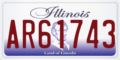 IL license plate AR61743