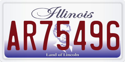 IL license plate AR75496