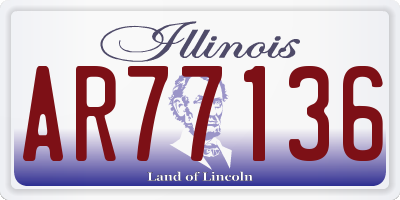 IL license plate AR77136
