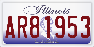 IL license plate AR81953