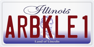 IL license plate ARBKLE1