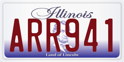 IL license plate ARR941