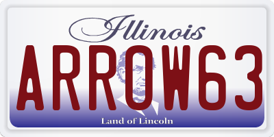IL license plate ARROW63