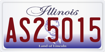 IL license plate AS25015