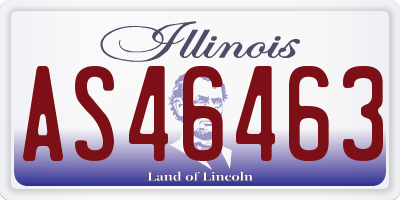 IL license plate AS46463