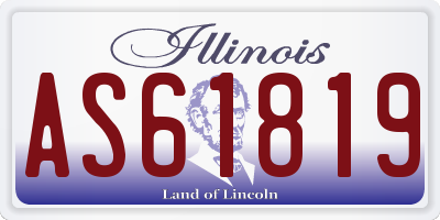 IL license plate AS61819