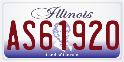 IL license plate AS61920