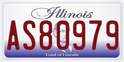 IL license plate AS80979