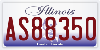 IL license plate AS88350