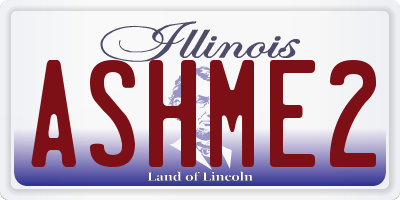 IL license plate ASHME2