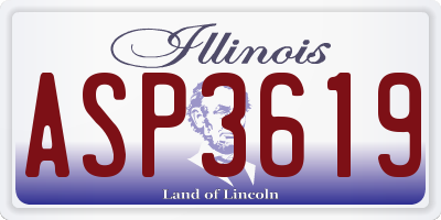 IL license plate ASP3619