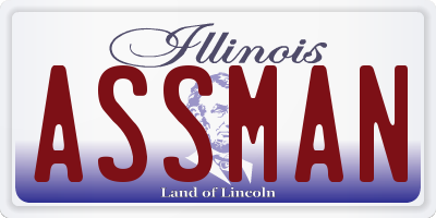 IL license plate ASSMAN