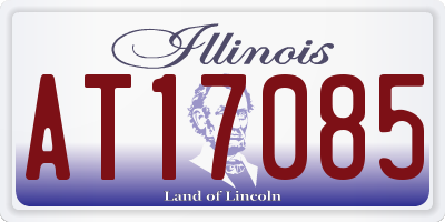 IL license plate AT17085