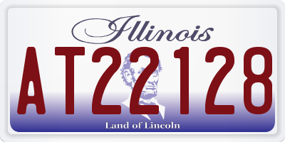 IL license plate AT22128