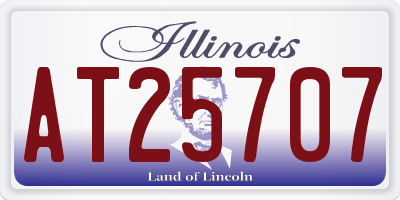 IL license plate AT25707