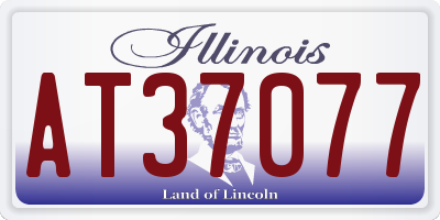 IL license plate AT37077