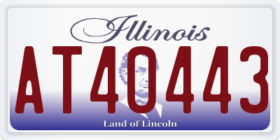 IL license plate AT40443