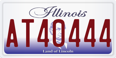 IL license plate AT40444