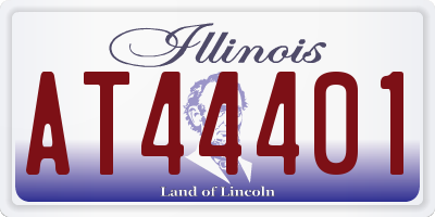 IL license plate AT44401