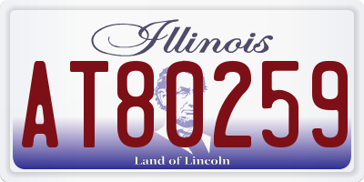 IL license plate AT80259