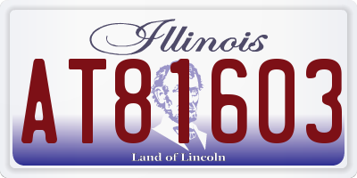 IL license plate AT81603