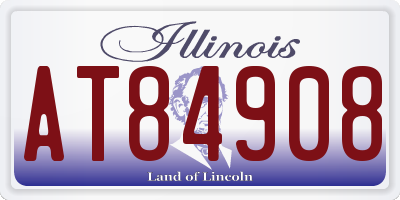 IL license plate AT84908