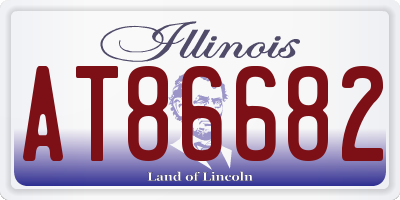 IL license plate AT86682