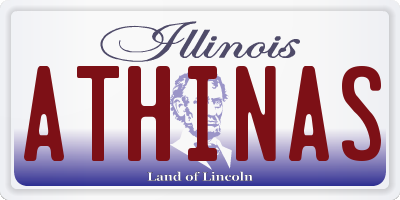 IL license plate ATHINAS