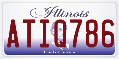 IL license plate ATIQ786